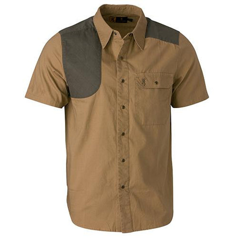 Austin Shooting Shirt, Short Sleeve - Taupe-Loden, X-Large