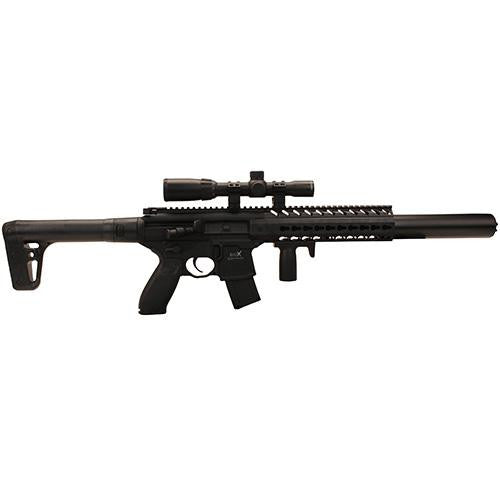 MCX AIR .177 Caliber, 88g CO2, 30 Roundswith Scope - Black