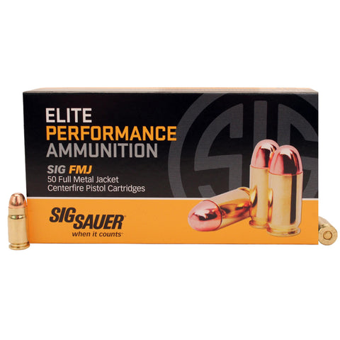 Elite Performance Ammunition - 357 Sig, 125 Grains, Full Metal Jacket, Per 50