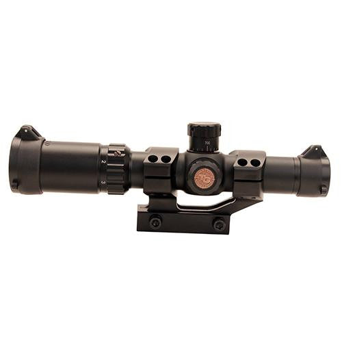 Tru Brite 30 Series Scope - 1-4x24mm, Duplex Mil-Dot Reticle, 30mm Tube, Matte Black