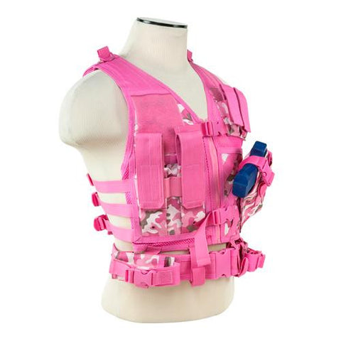 Tactical Vest - Pink Camo, XS-S