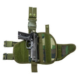 Drop Leg Tactical Holster - Woodland Camo