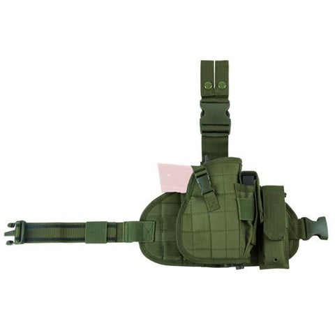 Drop Leg MOLLE Panel-Holster-Magazine Pouch - Green