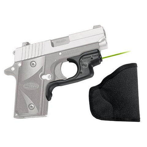 Sig Sauer - P238-P938 LaserGuard, Polymer, Overmold, Front Activation with Holster, Green