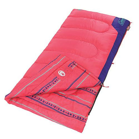 Sleeping Bag, Rectangular, Youth - Pink