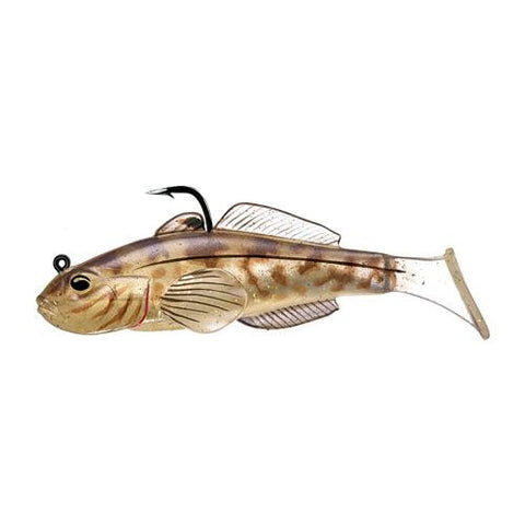 Goby Paddle Tail - Freshwater, 3 5-8", #2-0 Hook, Variable, Natural