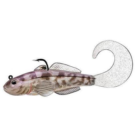 Goby Single Tail - Freshwater, 3 5-8", #2-0 Hook, Variable Depth, Violet Smoke