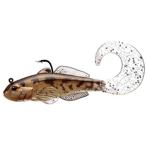 Goby Single Tail - Freshwater, 3 1-4", #1-0 Hook, Variable Depth, Natural-Brown