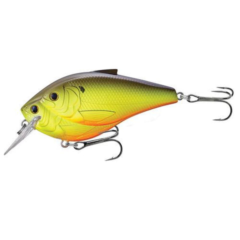 Threadfin Shad Squarebill - Freshwater, 3 1-2",  #1-0 Hook, 5'-6' Depth, Metallic Chartreuse-Black