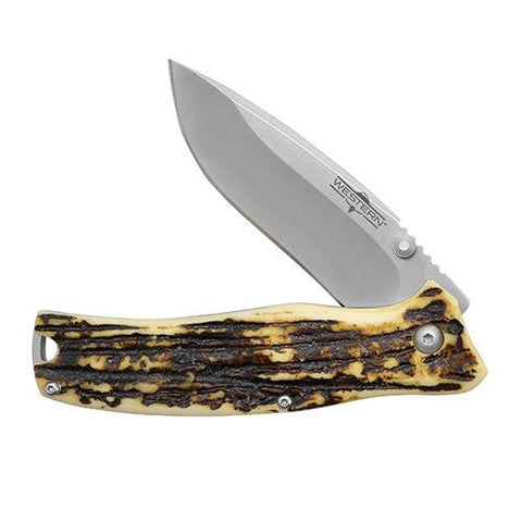 Western - Pronto, 3" Blade, Drop Point, Delrin Handle