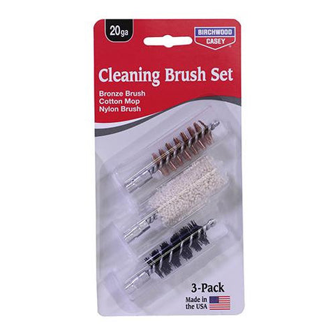 12 Gauge Bronze-Nylon-Mop Brushes Set