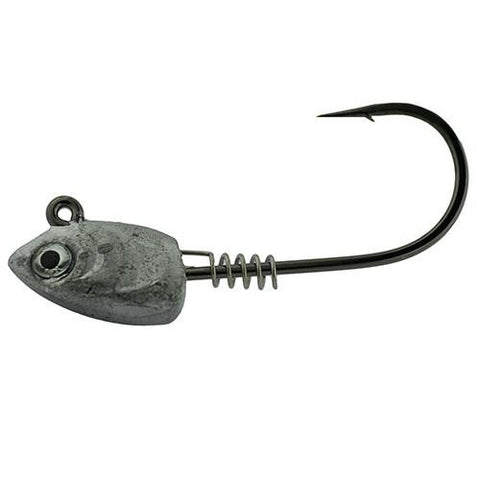 Superline Swim Bait Head Hook - Size 5-0. 3-8 oz, Clear, Per 3