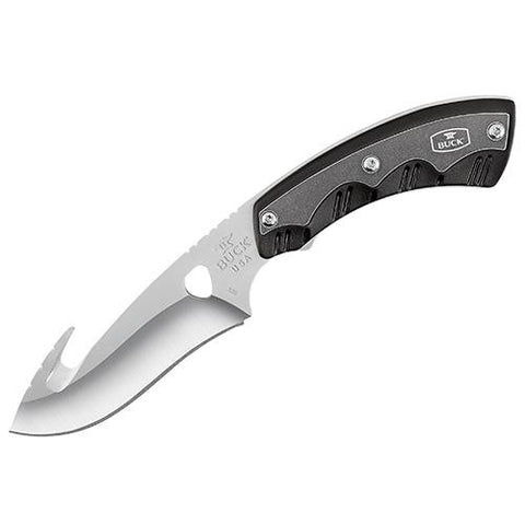 Open Season - Skinner, 4 1-2" 420HC Satin Blade-Guthook, Black Thermoplastic Handle, Boxed