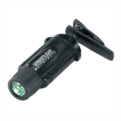 Clipmate Flashlights - Green LED, (Black)