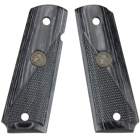 Colt 1911 Grip - Half Checkered, Charcoal