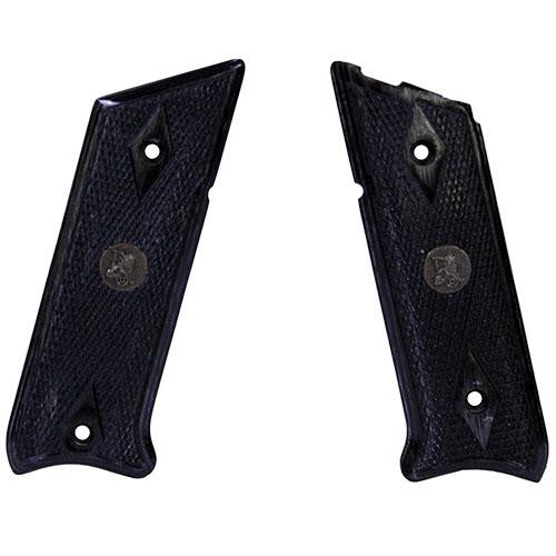 Renegade Wood Laminate Revolver Grips - Ruger Mark II-III, Charcoal, Checkered