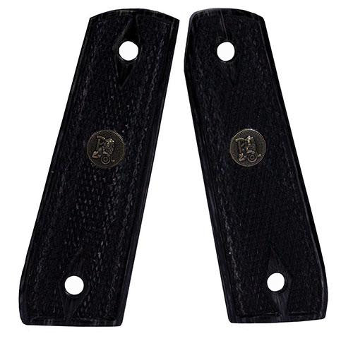 Renegade Wood Laminate Revolver Grips - Ruger 22-45, Charcoal, Checkered