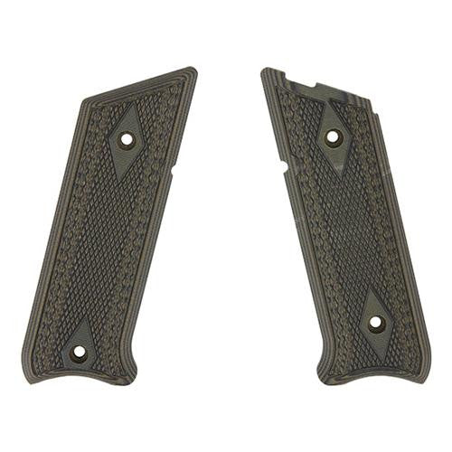 G-10 Tactical Pistol Grips - Ruger Mark II-III, Green-Black, Fine