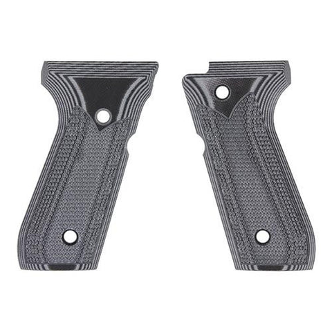 G-10 Tactical Pistol Grips - Beretta 92 FS, Gray-Black, Fine