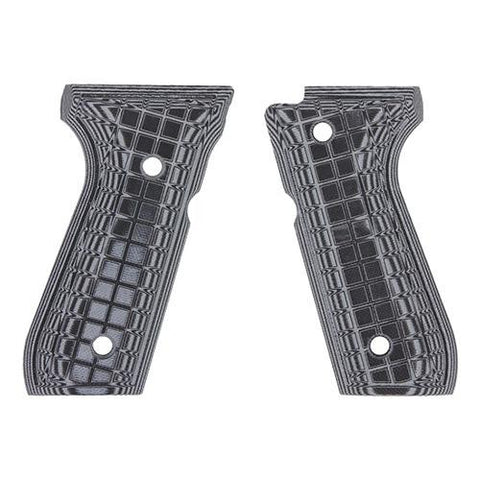 G-10 Tactical Pistol Grips - Beretta 92 FS, Gray-Black, Coarse