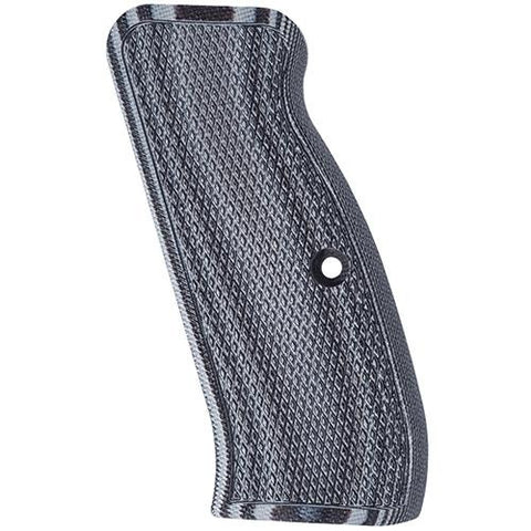 G-10 Tactical Pistol Grips - CZ 75, Gray-Black, Fine