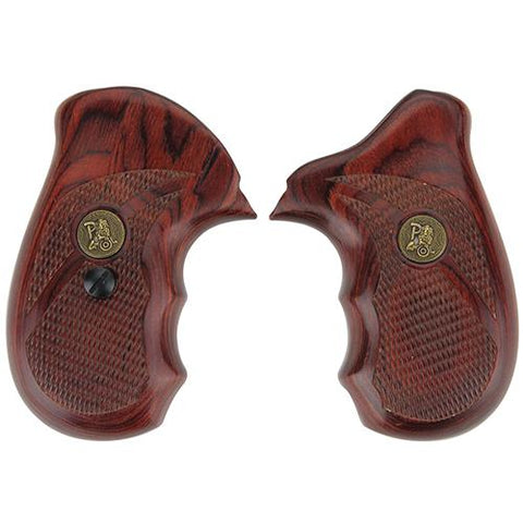 Renegade Wood Laminate Pistol Grips - Smith & Wesson J Frame, Rosewood, Checkered