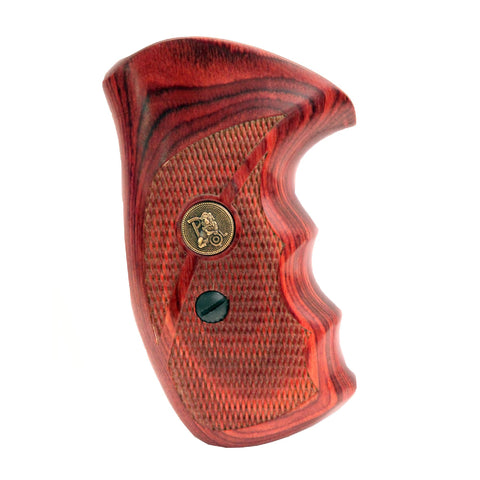 Renegade Wood Laminate Pistol Grips - Smith & Wesson K&L Frame, Rosewood, Checkered