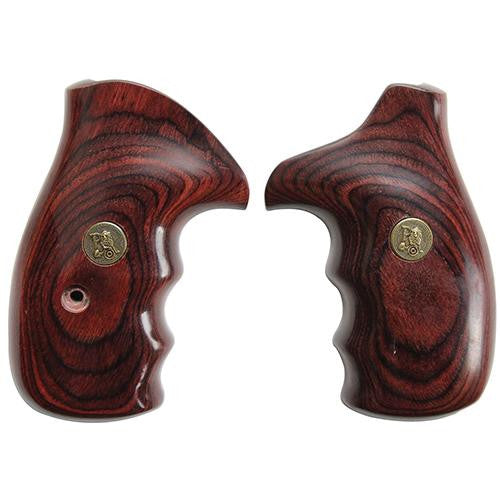 Renegade Wood Laminate Revolver Grips - Smith & Wesson K&L Frame, Rosewood, Smooth