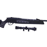 Model 125 Sniper Vortex Quiet Energy Break Barrel Air Rifle - .22 Caliber, 19.60" Barrel, Single Shot, Synthetic Black Stock with 3-9x32mm