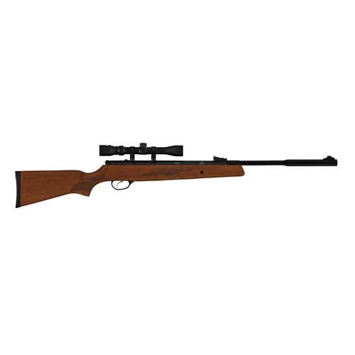 Model 95 Vortex Quiet Energy Break Barrel Air Rifle - .22 Caliber, 17.70" Barrel, Single Shot, Walnut Stock-Black with Scope 3-9x32mm