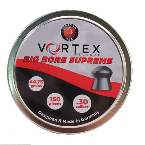 Vortex Supreme Airgun Pellets - .30 Caliber, 44.75 Grain, Round Nose, Per 150