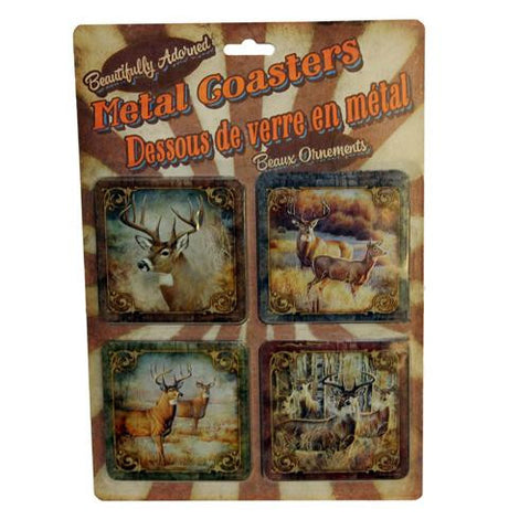 Coaster Set - Deer, Cork, 4 Piece