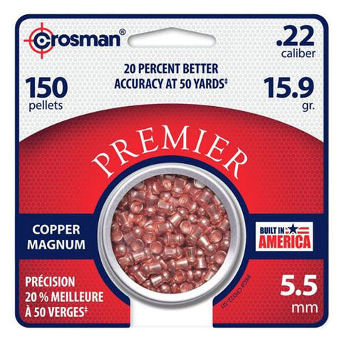Copper Magnum Premier Domed Pellet - .22 Caliber, 
4. gr, Pe 2150