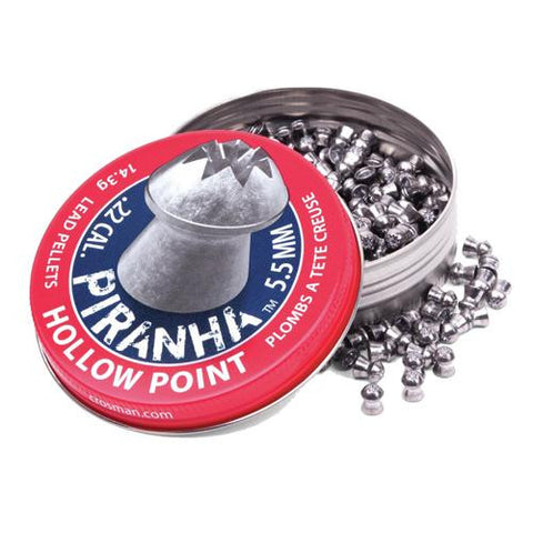 Premier Piranha HP Pellets - .22 Caliber, 
4 gr, Per 400