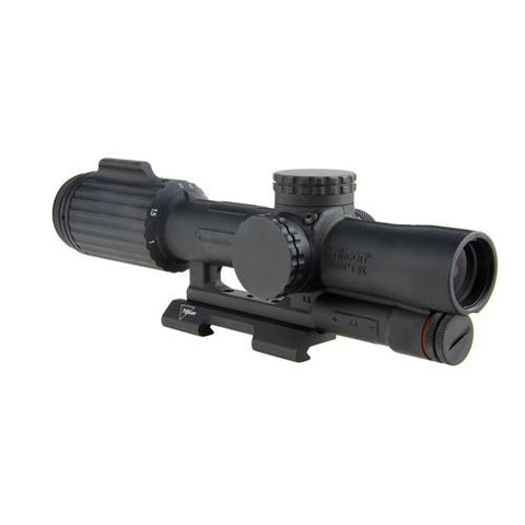 VCOG 1-6x24mm Riflescope - Green Segmented Circle-Crosshair .223-55 Grain Ballistic Reticle, Black