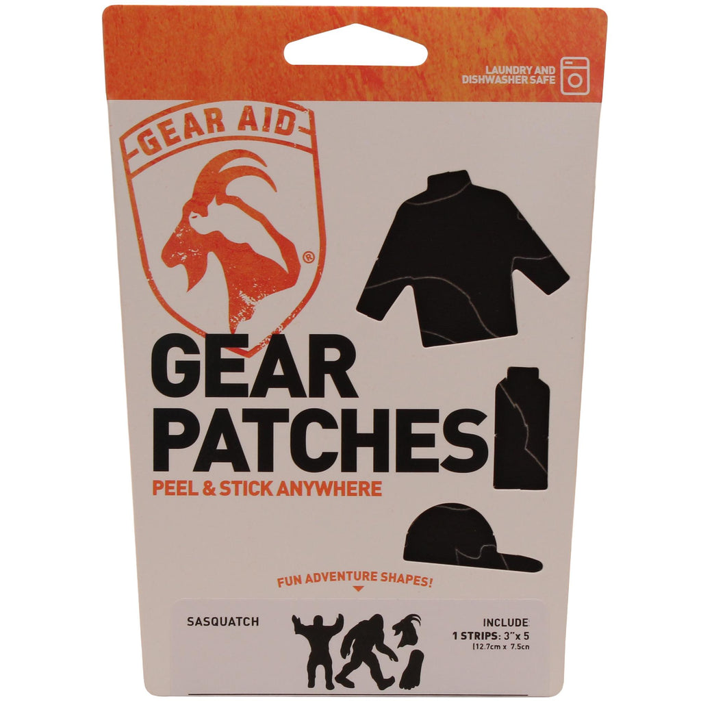 Tenacious Tape Gear Patches - 5", Sasquatch, Black