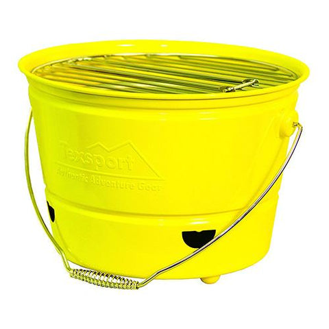 Portable Barbecue BBQ Bucket Grill - Yellow