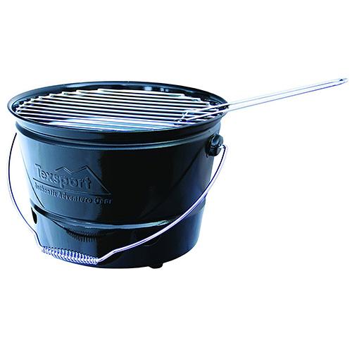 Portable Barbecue BBQ Bucket Grill - Black