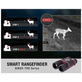 BinoX THD Thermal Binocular - 4.5-18x50mm 384x288 with HD Video Recording, Wi-Fi, GPS, Smooth Zoom, Matte