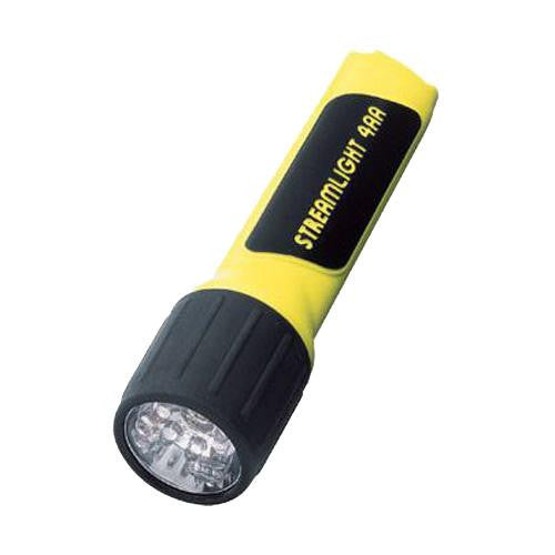 4AA LED - Flashlight With Batteries, Yellow (Clam Pack)