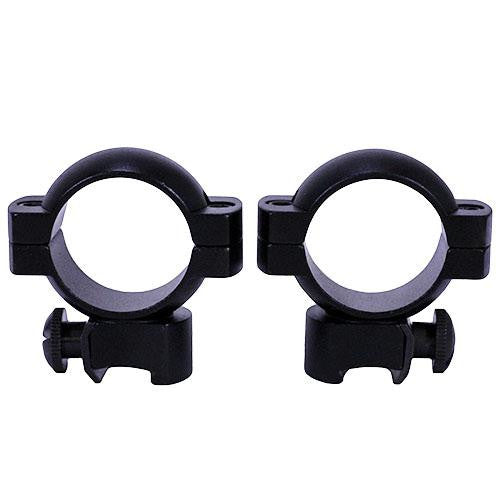 Aluminum Ring Pair - .22, 1" Main Tube, Medium, Matte Black