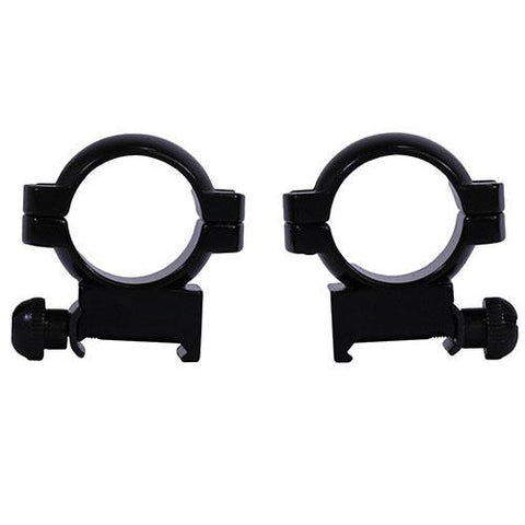 Aluminum Ring Pair - 1" Main-Tube, High, Gloss Black