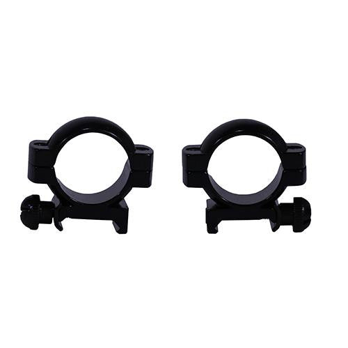 Aluminum Ring Pair - 1" Main-Tube, Medium, Gloss Black