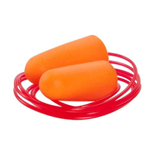 Foam Ear Plugs - Corded, Hi-Viz Orange, Per 3