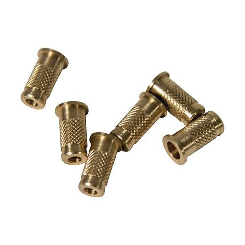 Crossbow Bolt Brass Inserts, 40 Grains, 6 Pack