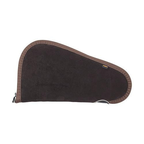 Suede Handgun Case - 11", Brown-Mocha Chocolate