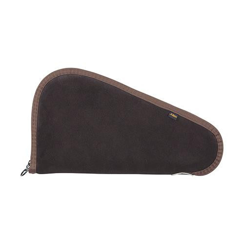 Suede Handgun Case - 8", Brown-Mocha Chocolate