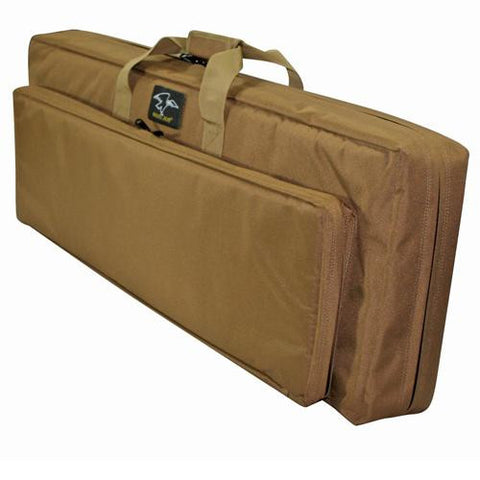 Double Discreet Square Rifle Case - 38", Coyote Brown