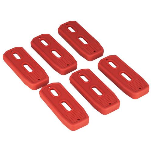 Polymer Mag Floor Plate - Red, Per 6