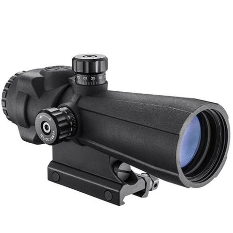 AR-X Pro Prism Scope - 5x40mm, Illuminated Cross Dot Reticle, Black